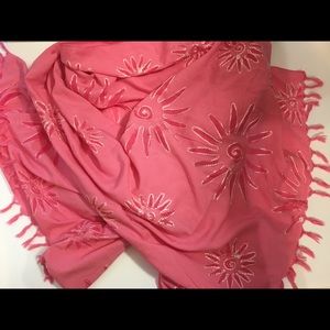 Beachwear Pink Rima Scarf or Sarong for The Beach